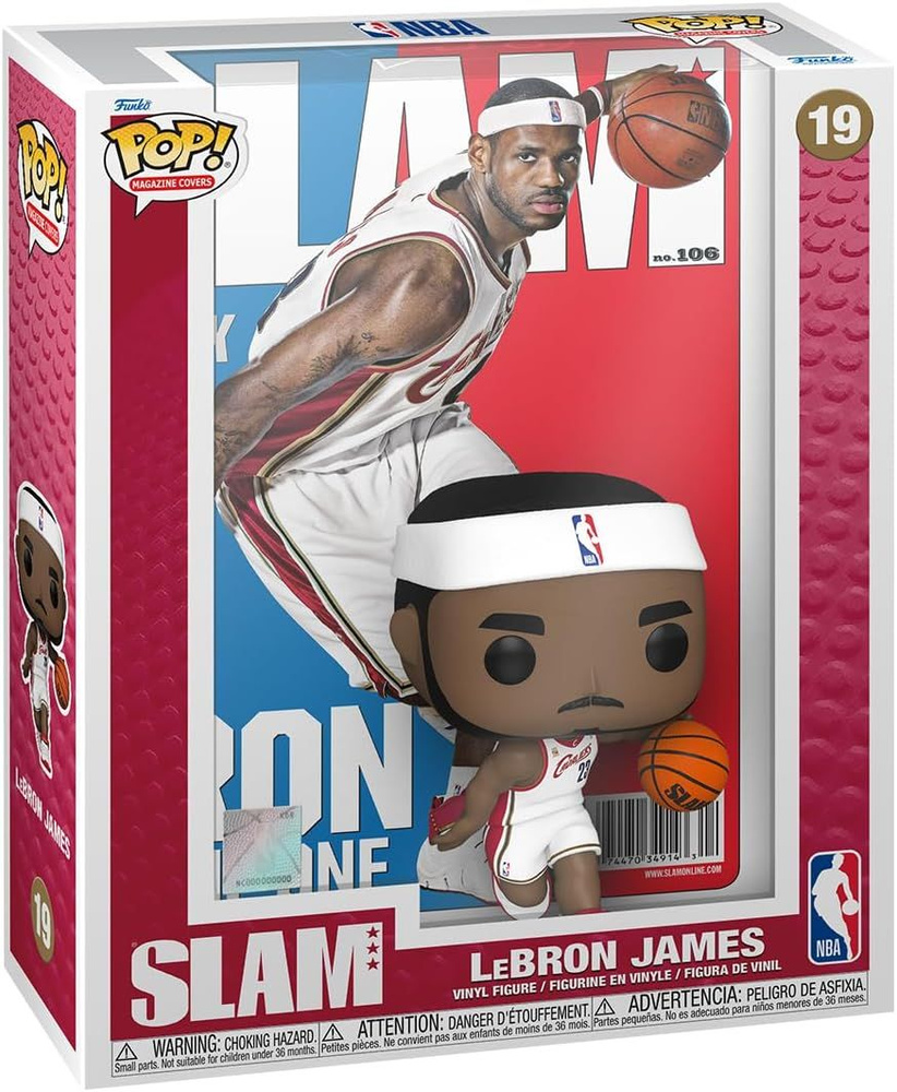 Фигурка Funko POP! NBA Cover: Slam - LeBron James #1