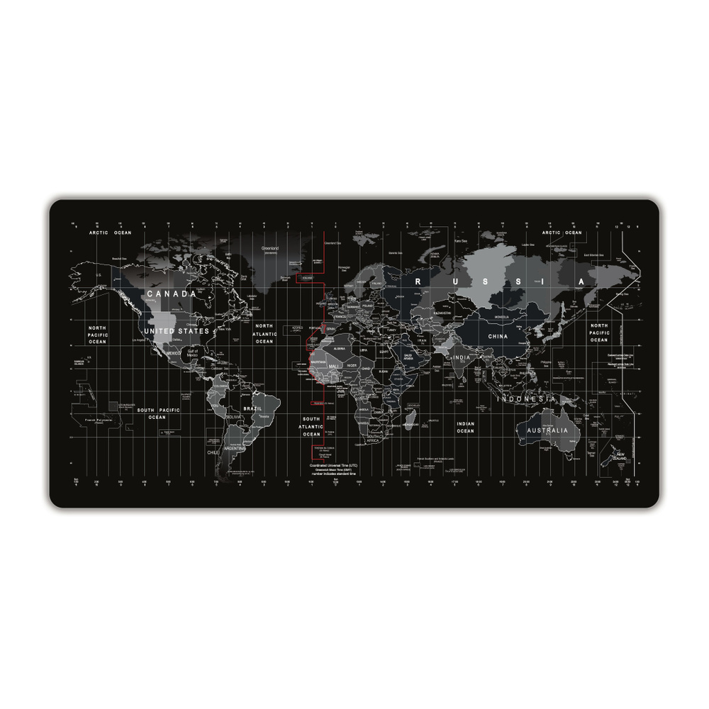 Коврик для мыши игровой (100*50см, 2мм.) "Карта Мира 1". #1