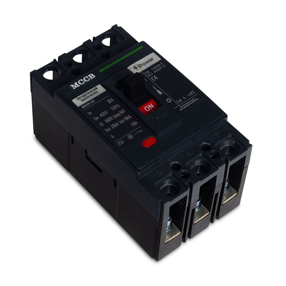 Автоматический выключатель iPower ВА55-63 3P 50A #1