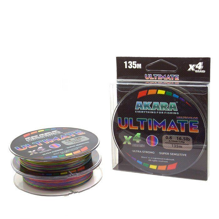 Шнур Akara Ultimate X-4 Multicolor 135 м 0,20 #1