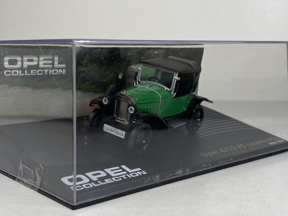 OPEL 4/12 PS LAUBFROSCH DE 1924  RAINETTE - VERTE - MODEL CAR - 1/18