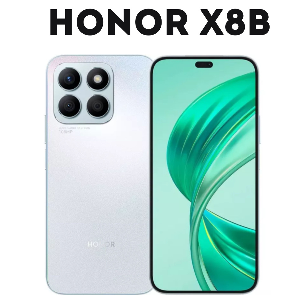 Honor Смартфон Honor X8b Global 8/128 ГБ, белый, серебристый #1