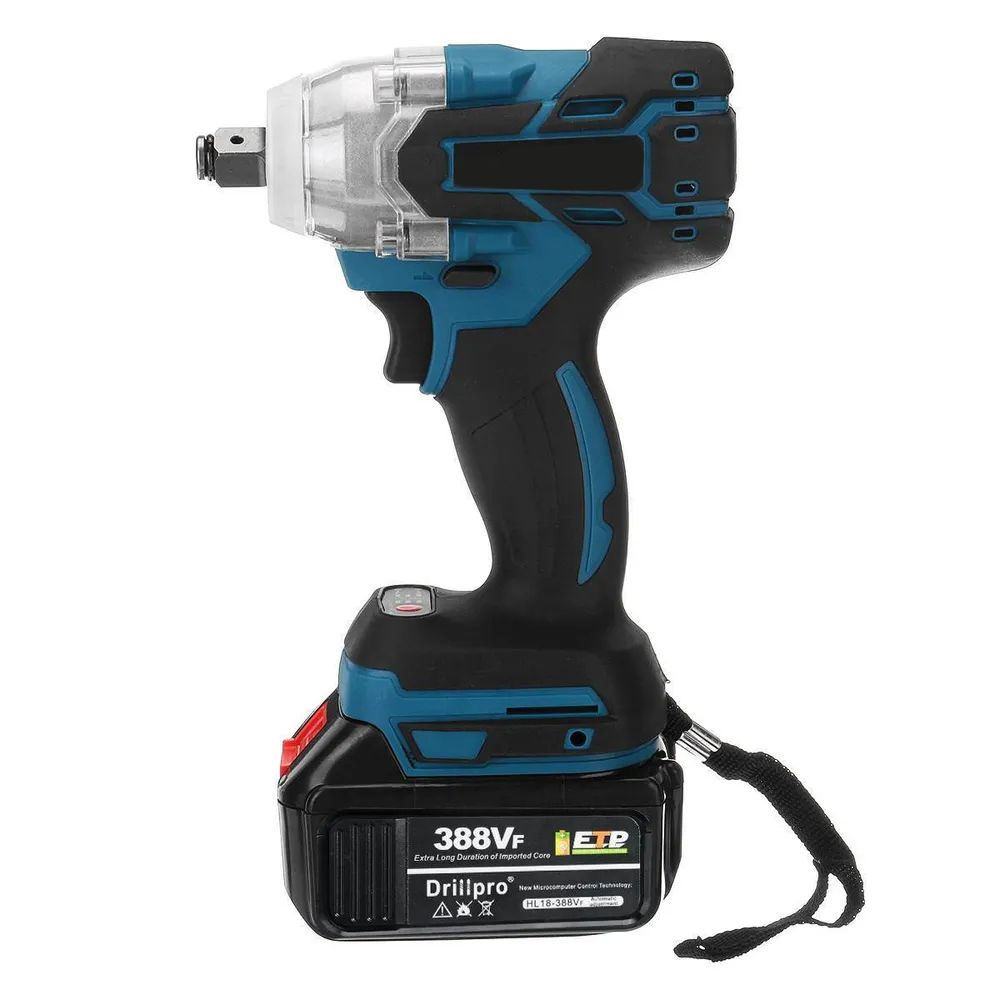 Ударный гайковерт Drillpro, бесщеточный, аккумуляторный, 1/2 дюйма, 18 ...