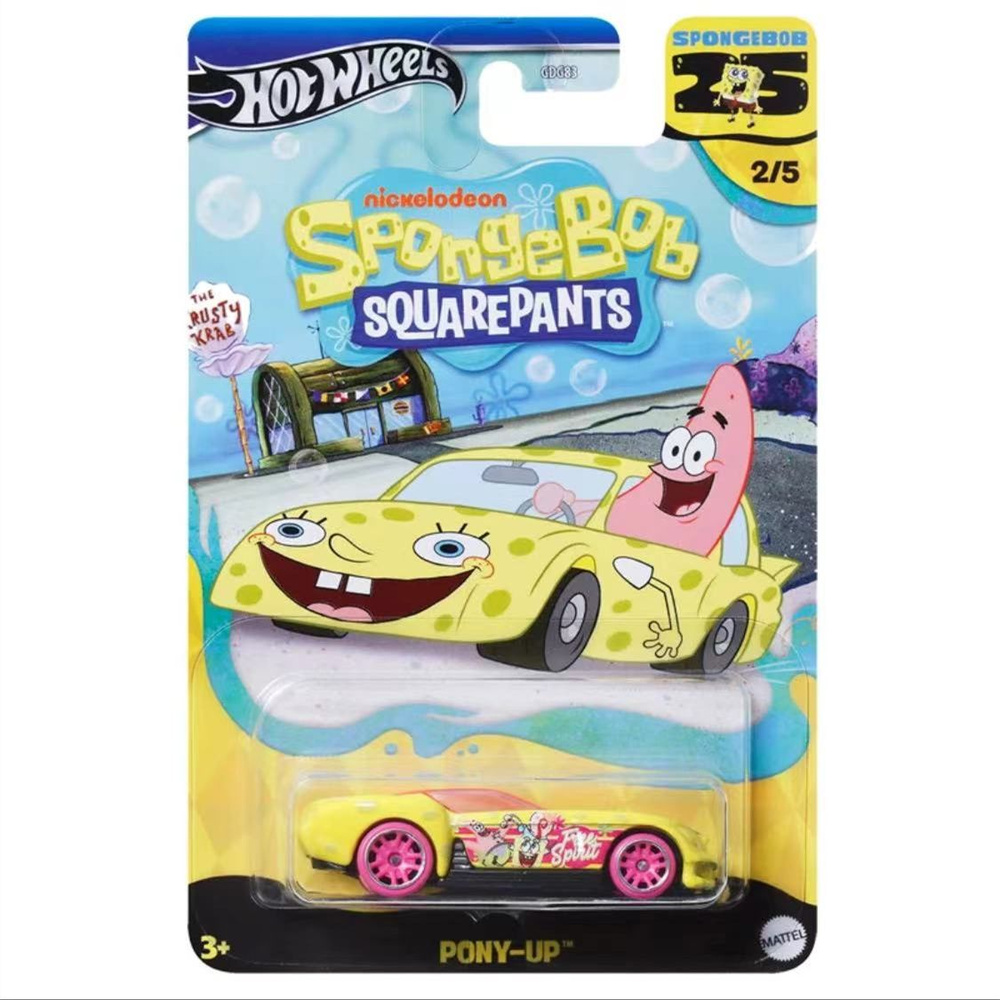 Машинка Mattel Hot Wheel GDG83 SpongeBob SquarePants PONY-UP - купить с ...