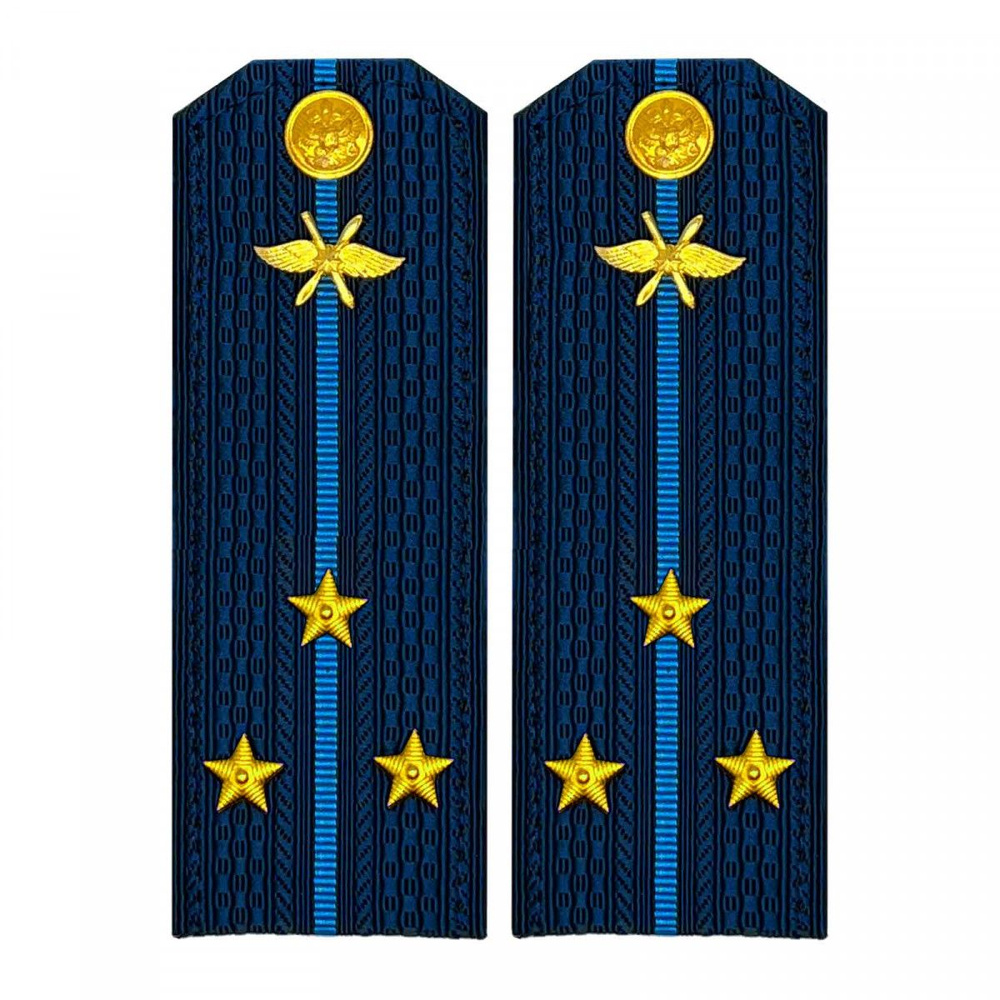 Погоны МО ВКС синие СТ.ЛЕЙТЕНАНТ с петлицей, Материал Пластиковые ...