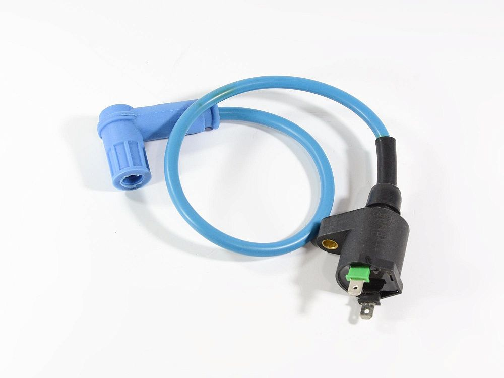 Катушка зажигания (универсальная) #1 синий провод на мотоцикл, питбайк ...