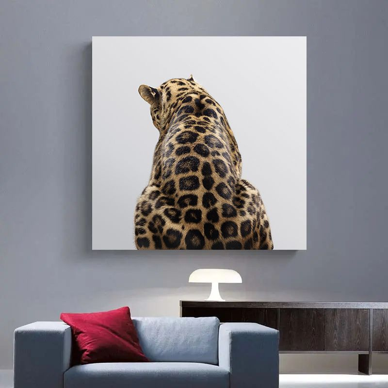Большая картина леопард, 80х80 см. #1