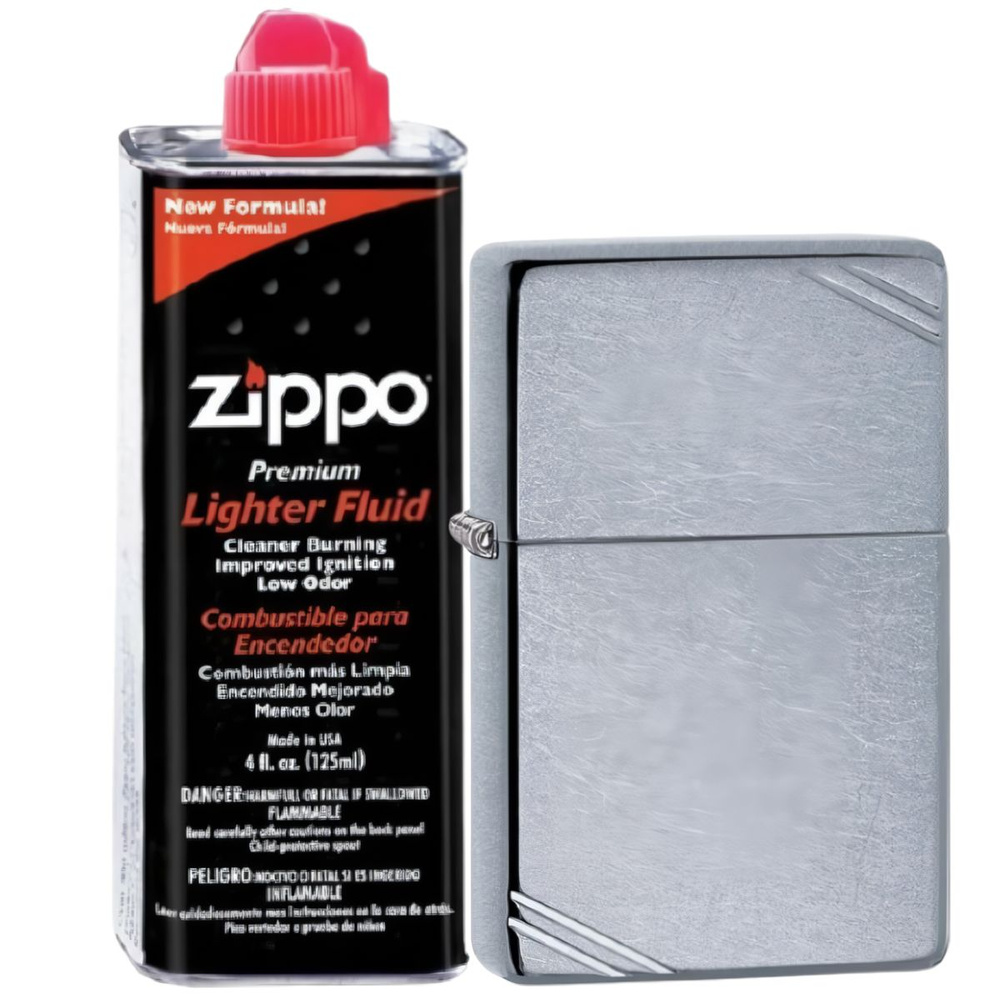 Бензиновая зажигалка ZIPPO 267 Vintage + бензин Zippo 125 мл 267-3141 #1