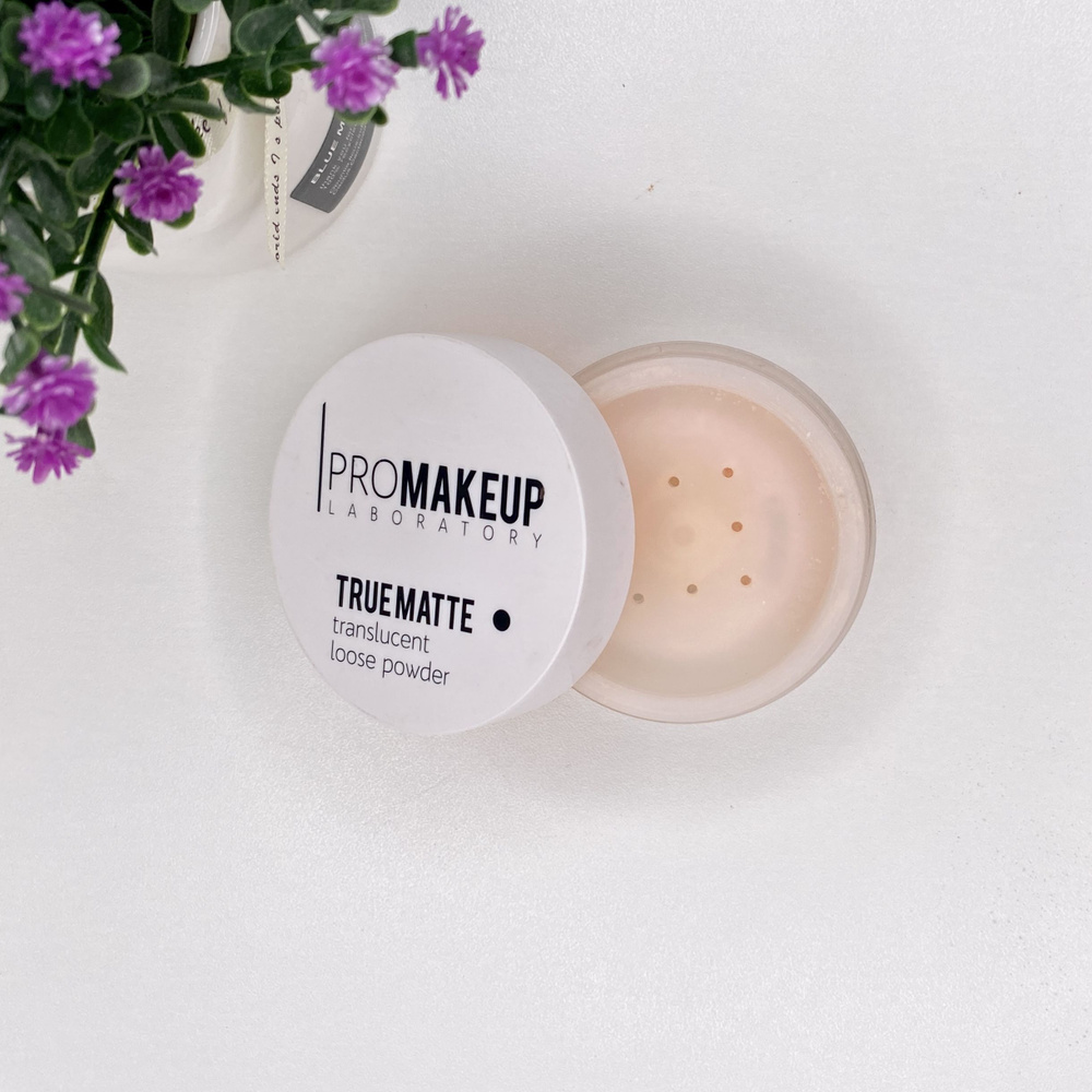 Финишная прозрачная пудра TRUE MATTE / оттенок прозрачный / PROMAKEUP ...