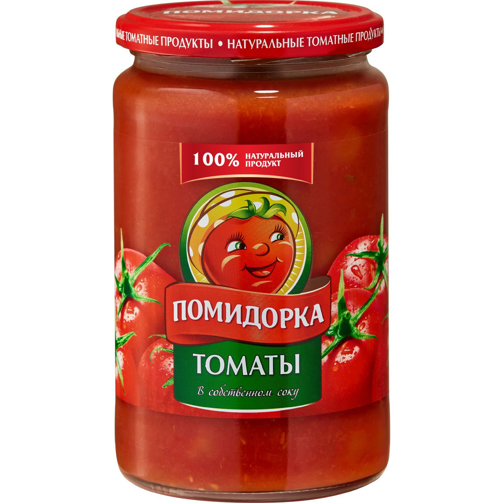 Томаты в собственном соку Помидорка Техада с/б, 720 г - купить с ...