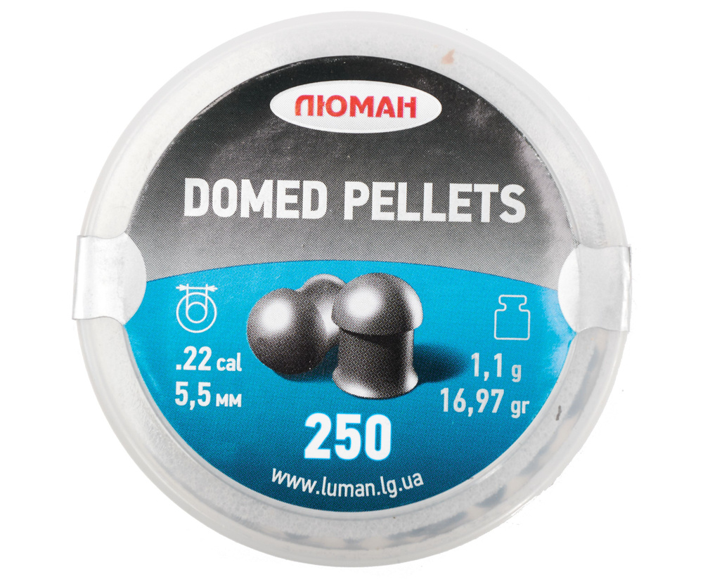 Пули пневматические Люман Domed Pellets 5.5 мм (250 шт, 1.1 г) #1