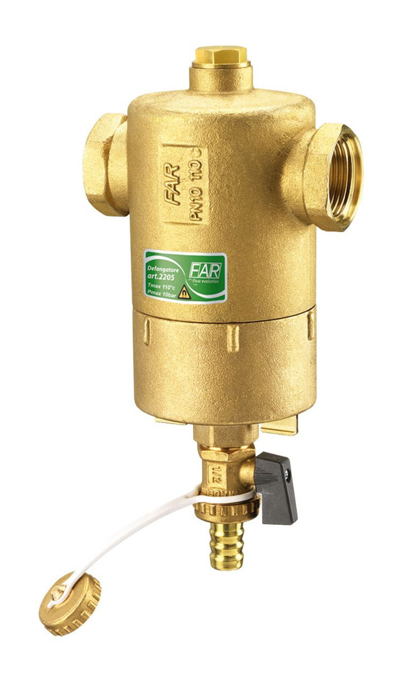 Far Грязеуловитель 3/4" ВВ со сливным краном и отверстием 1/2" под ...