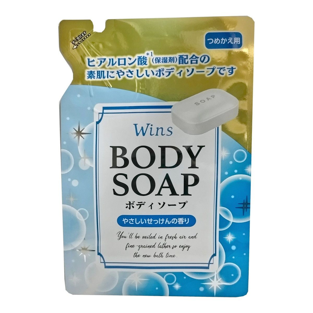 Nihon Wins Body Soap Крем-мыло для тела, с гиалуроновой кислотой и богатым ароматом, 340 гр, 1 штука. #1