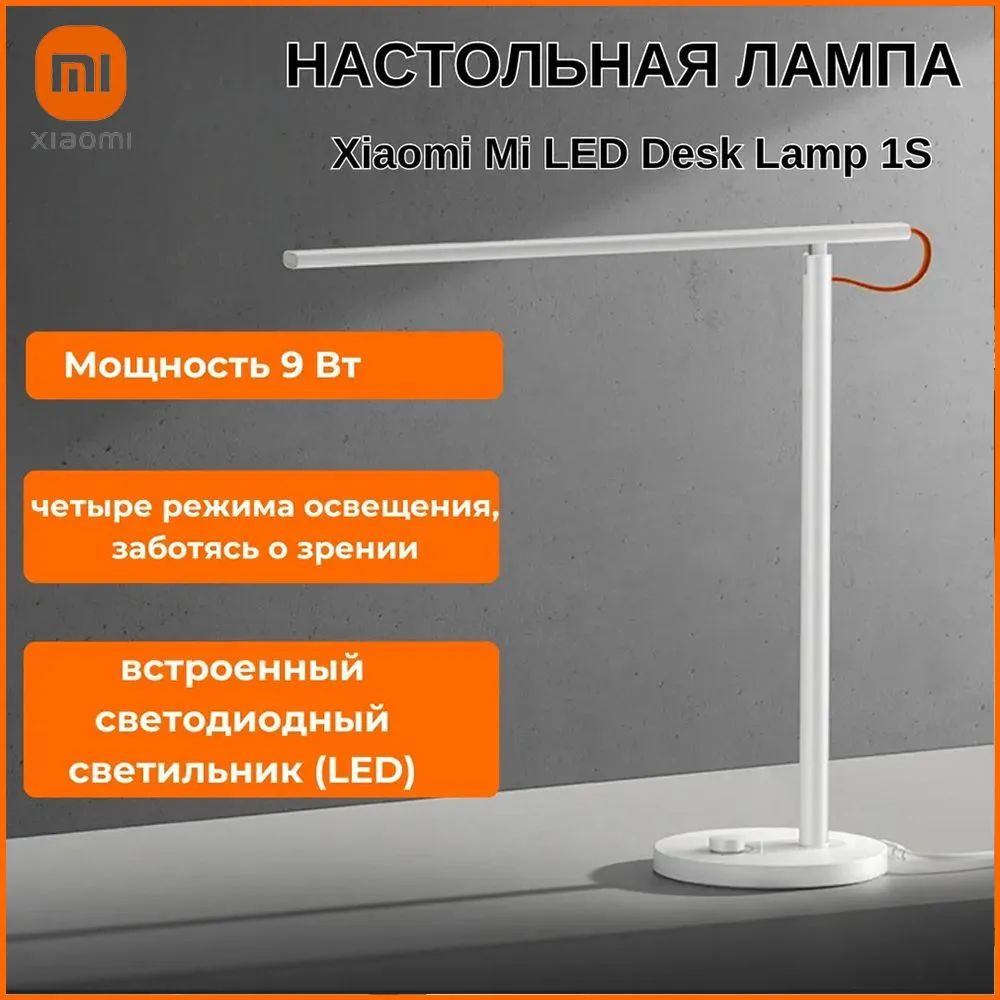 Настольная лампа Xiaomi Mi Smart LED Desk Lamp 1S (MJTD01SSJNYL) рис. реакционер  #1