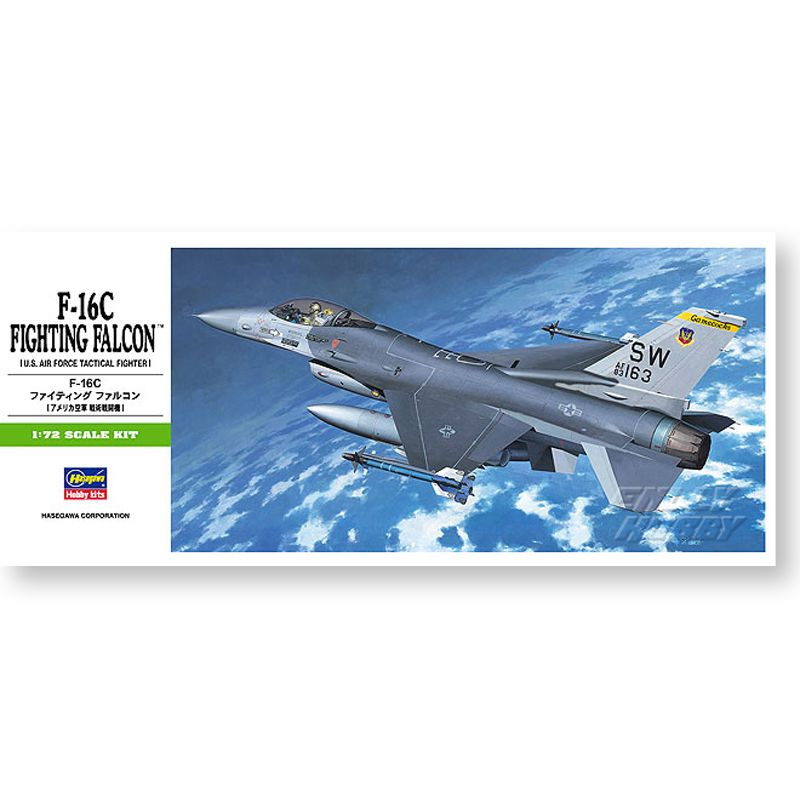 Сборная модель Военная модель Hasegawa-00232 1/72 U.S F-16C Fighting Falcon fighter model kit  #1