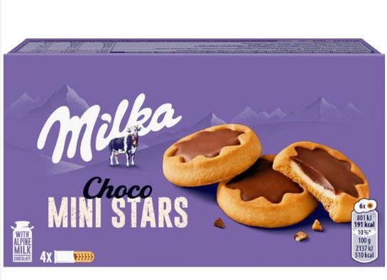 Печенье "Milka Choco Minis" с молочным кремом и шоколадом, 150 гр #1