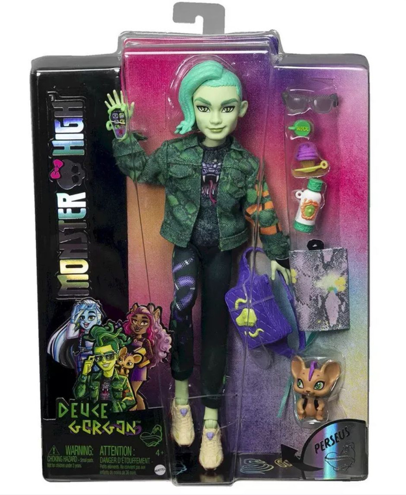 Кукла Дьюс Горгон с питомцем Monster High, HHK56 #1