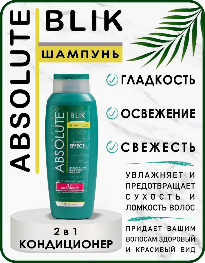 Шампунь ABSOLUTE BLIK 2 в 1, 400мл #1