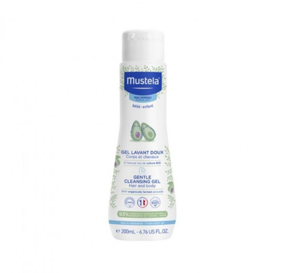 Mustela Нежный очищающий гель для ванны, 200 мл #1