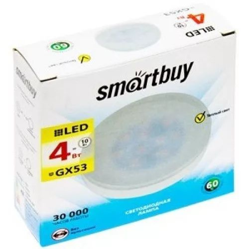 SmartBuy Лампочка SBL-GX-4W-3K, 4 Вт, Светодиодная, 3 шт. #1