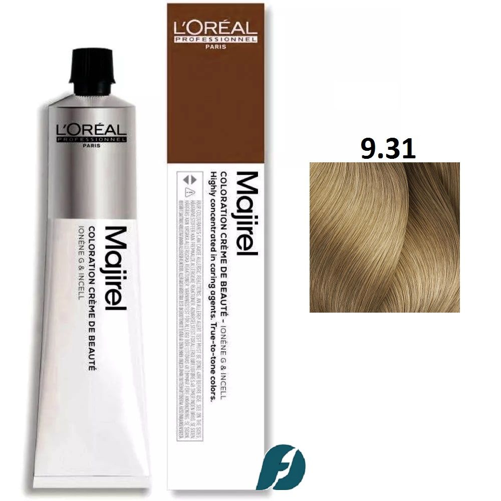 L'Oreal Professionnel MAJIREL 9.31 Крем-краска для волос Очень светлый блондин золотисто-пепельный,50 #1