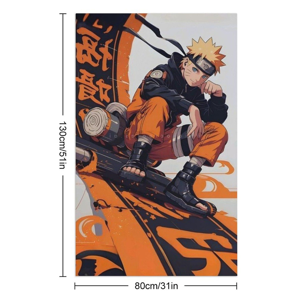 Naruto Полотенце банное, Полиэстер, 80x130 см, разноцветный, 1 шт.  #1