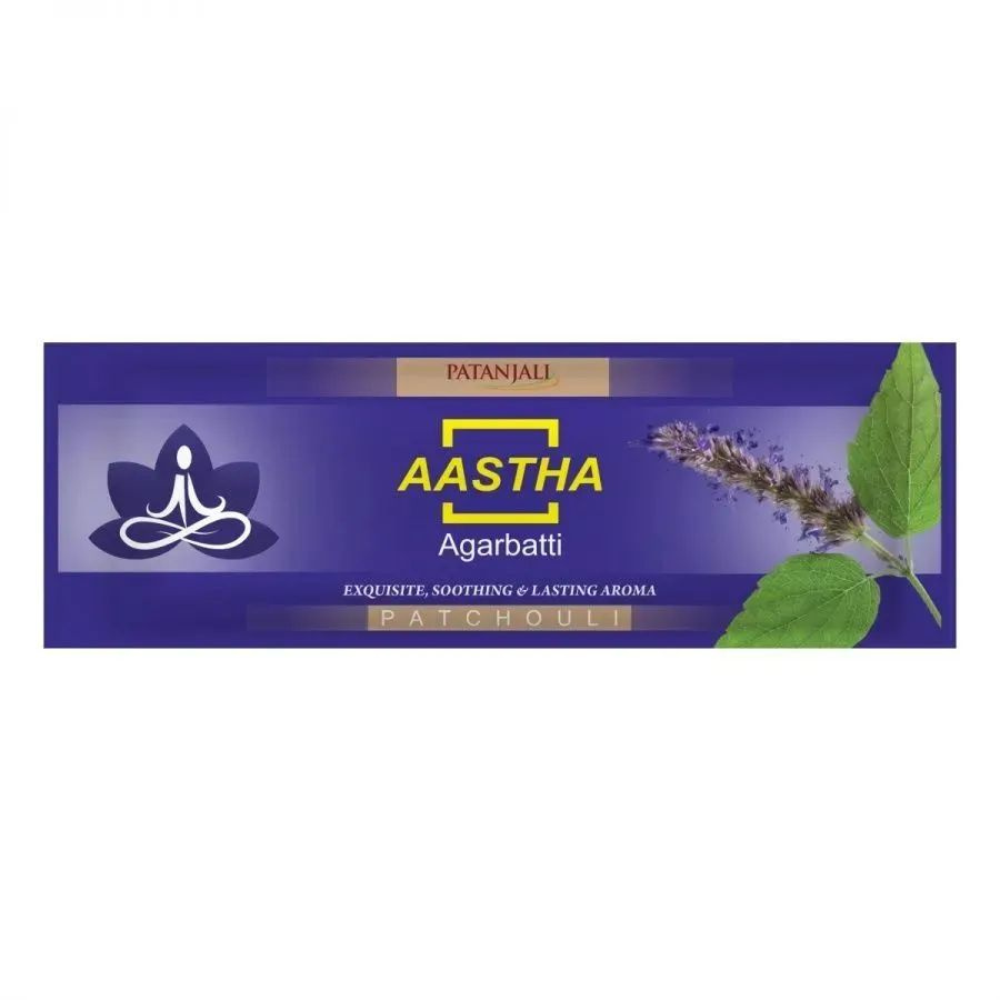 Благовоние PATANJALI Aastha Agarbatti Patchouli Благовоние Пачули 18шт #1