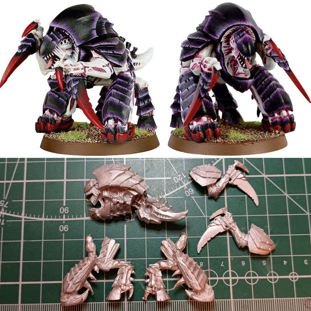 Tyrant Guard 2 4th ed Tyranids Warhammer миниатюра металл #1