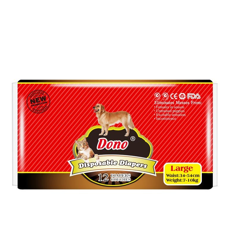 Одноразовые впитывающие пояса для сука DONO FEMALE PET DIAPER размер L 12 штук  #1