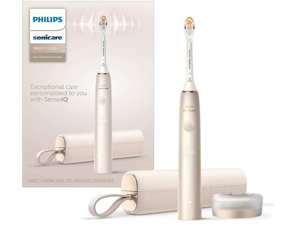 Электрическая зубная щетка Philips Sonicare 9900/HX9996，шампанское золото, золотой  #1