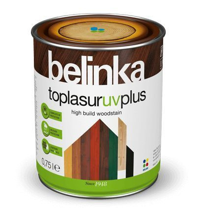 Belinka Toplasur UV Plus/Белинка Топлазурь УВ Плюс, 0.75л,цвет №17 Тик,защитно-декоративная лазурь  #1