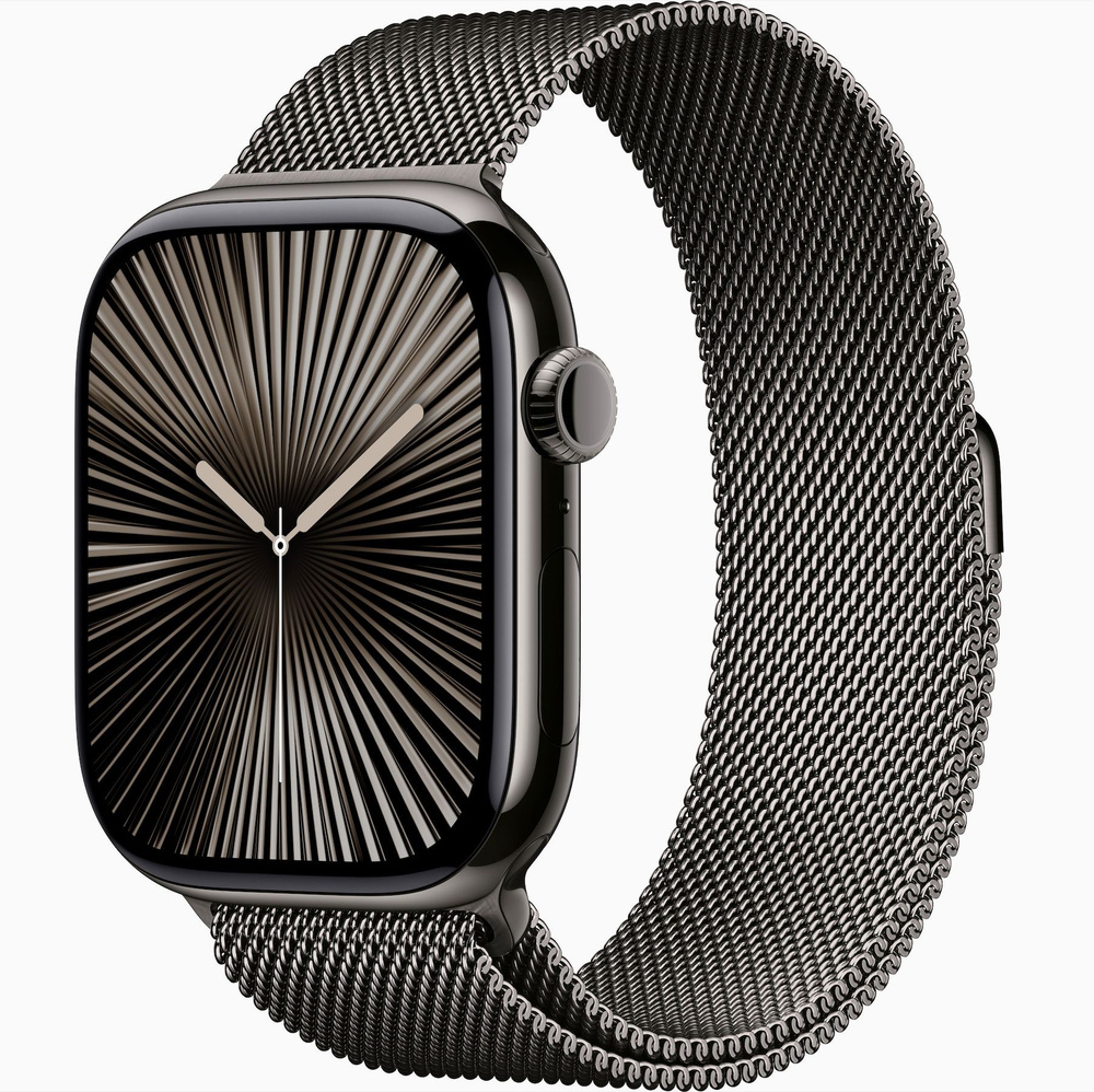 Умные часы Apple Watch Series 10 42mm GPS + Cellular Slate Titanium Case, Slate Milanese Loop MX053  #1