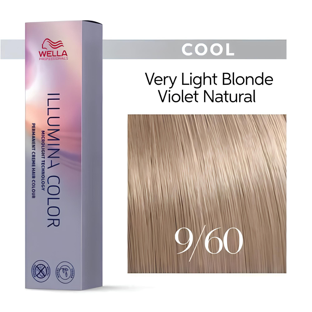 Wella Professionals Illumina Color Профессиональная стойкая крем-краска для волос 9/60 очень светлый #1