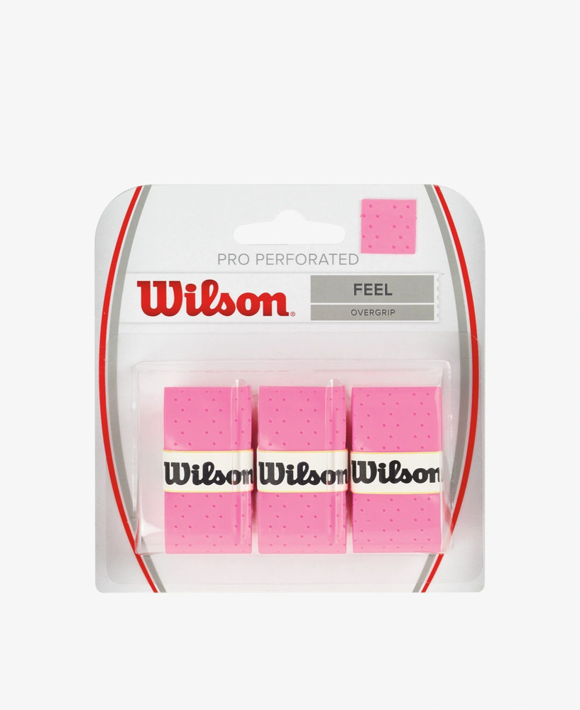 Намотка Wilson Pro Overgrip Perforated Pink 3шт #1