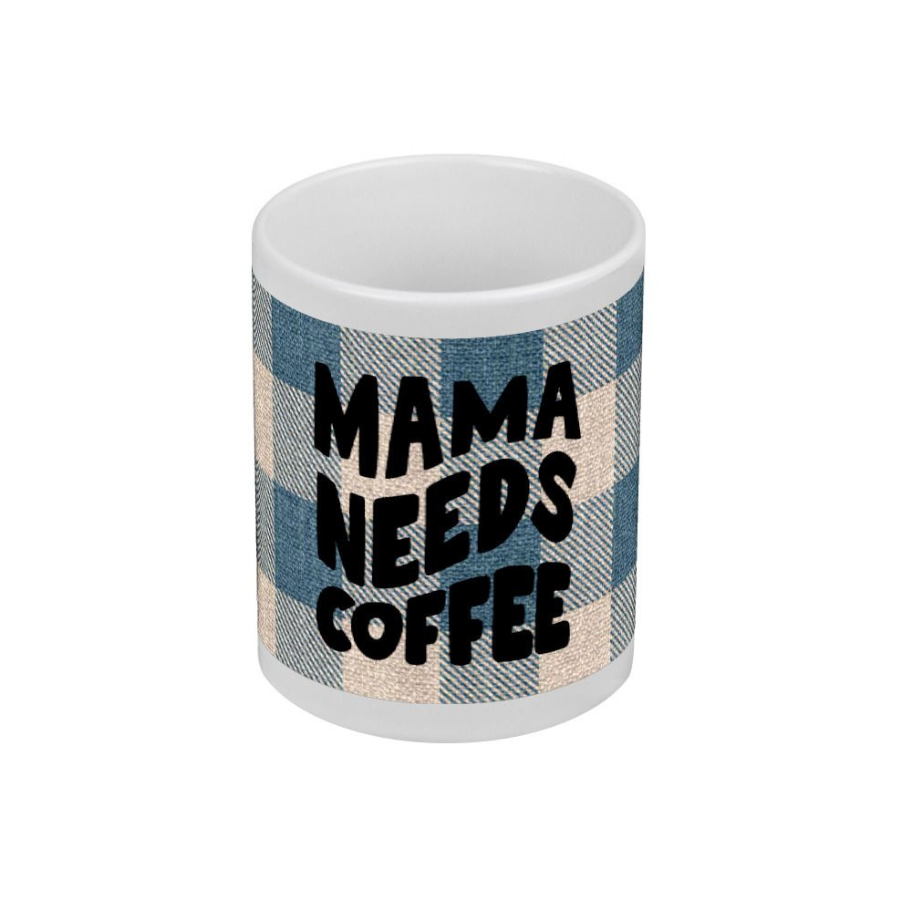 Кружка Mama needs coffee цвет белый #1