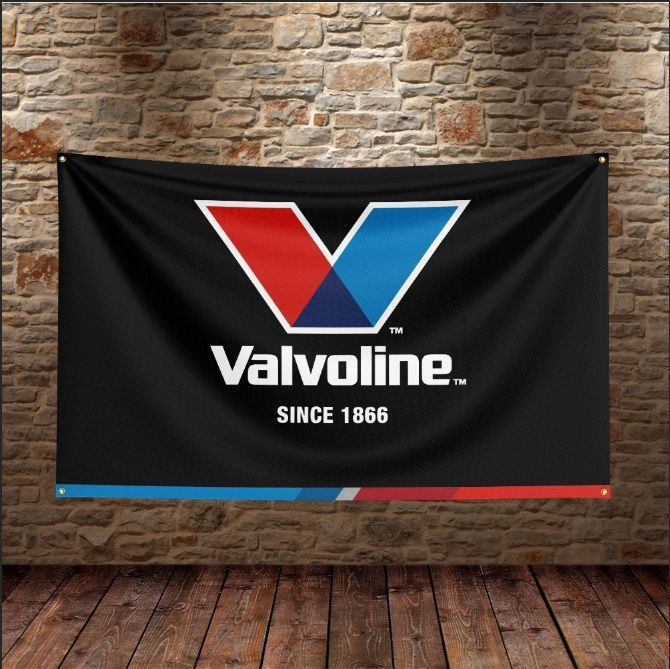 Флаг плакат баннер Valvoline Instant Oil #1