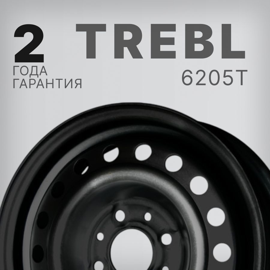 Trebl 6205T Колесный диск Штампованный 14x5.5" PCD4х100 ET40 D54.1 #1