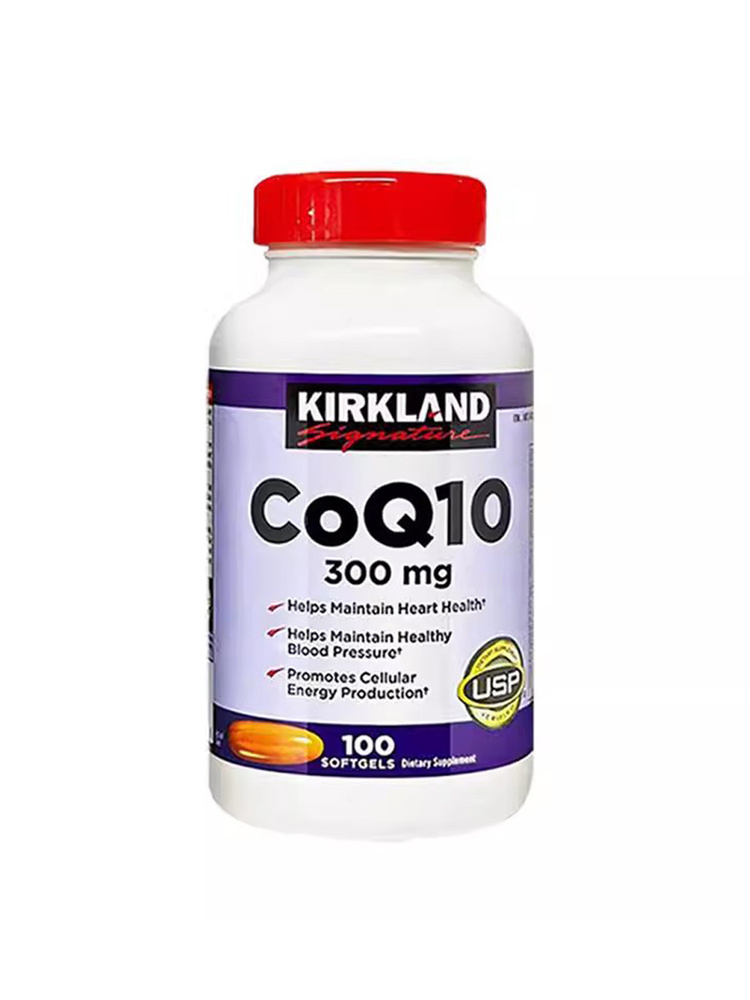 Kirkland коэнзим CoQ10 300 мг 100 софтгелей Помогает поддерживать здоровье сердца #1