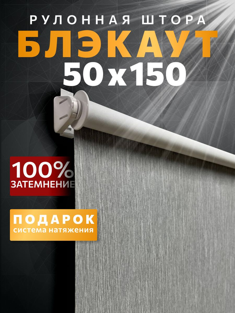 WiCor Рулонные шторы 50х150 см серый #1
