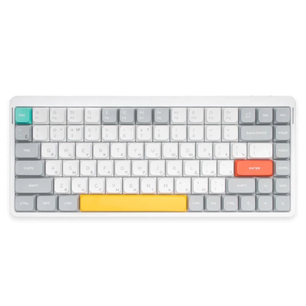 Клавиатура Nuphy Halo75 v2 Ionic White Lemon Switch (Halo75v2-IW