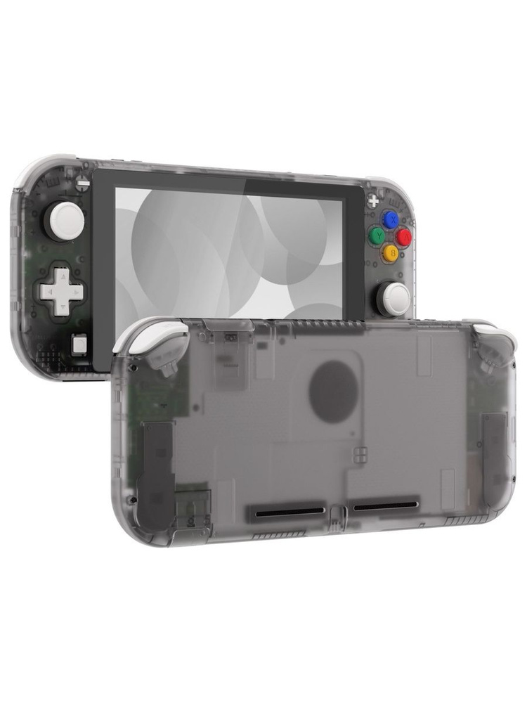 Прозрачный чёрный корпус eXtremeRate для Nintendo Switch Lite (NSL
