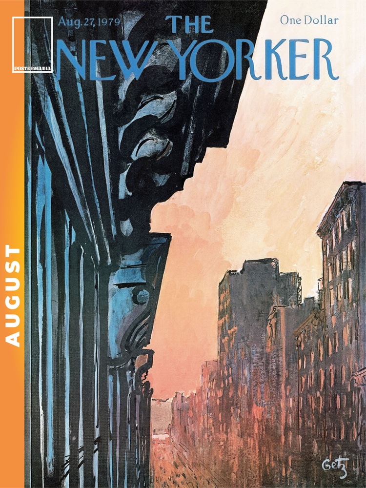 Постермания Постер "The New Yorker Лето Август 27 1979", 70 см х 50 см  #1