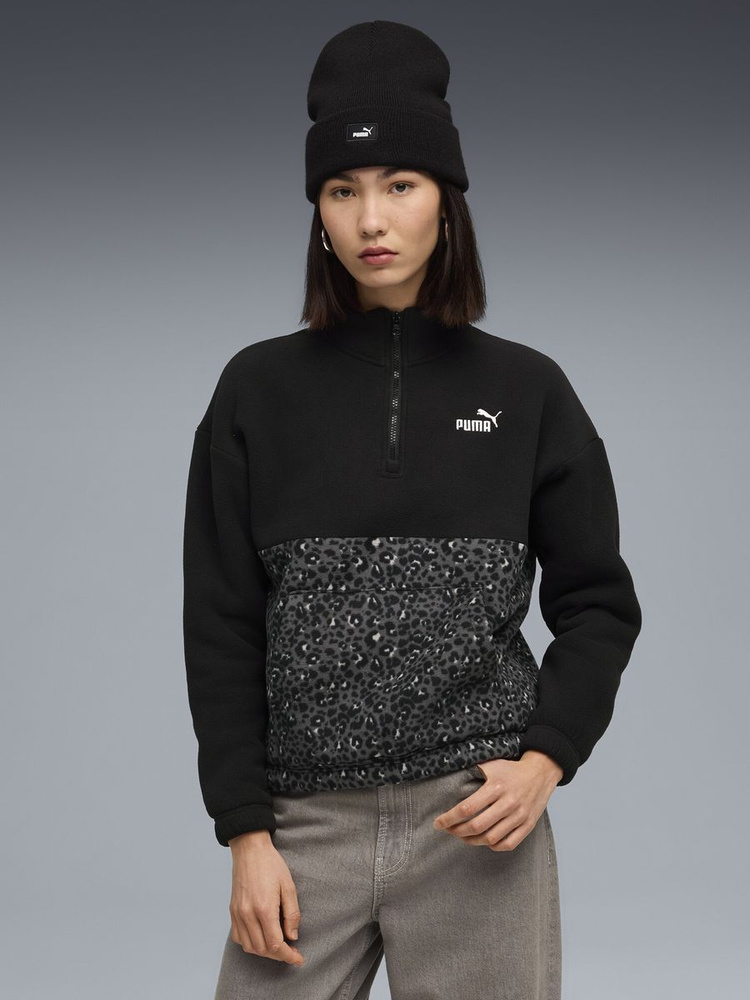 Свитшот PUMA ESS GRAPHIC Animal Relaxed Half-Zip Crew #1