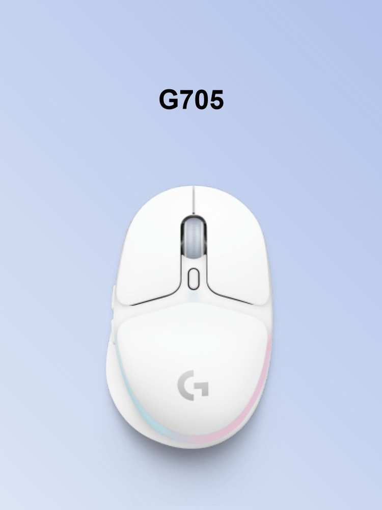 Logitech Игровая мышь беспроводная G705, белый #1