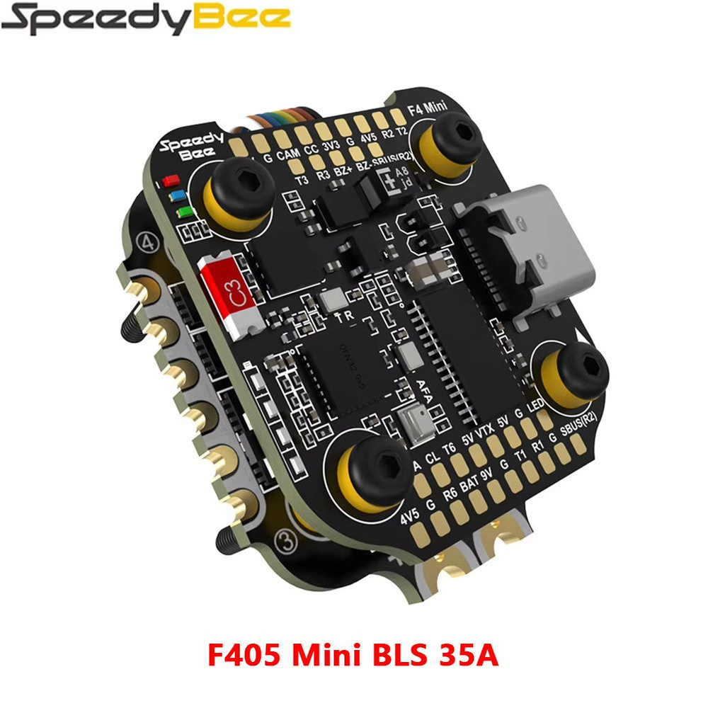 Полетный контроллер F405 MINI,35A BLHeli_S Mini V2+4-в-1 ESC,20х20 мм ...