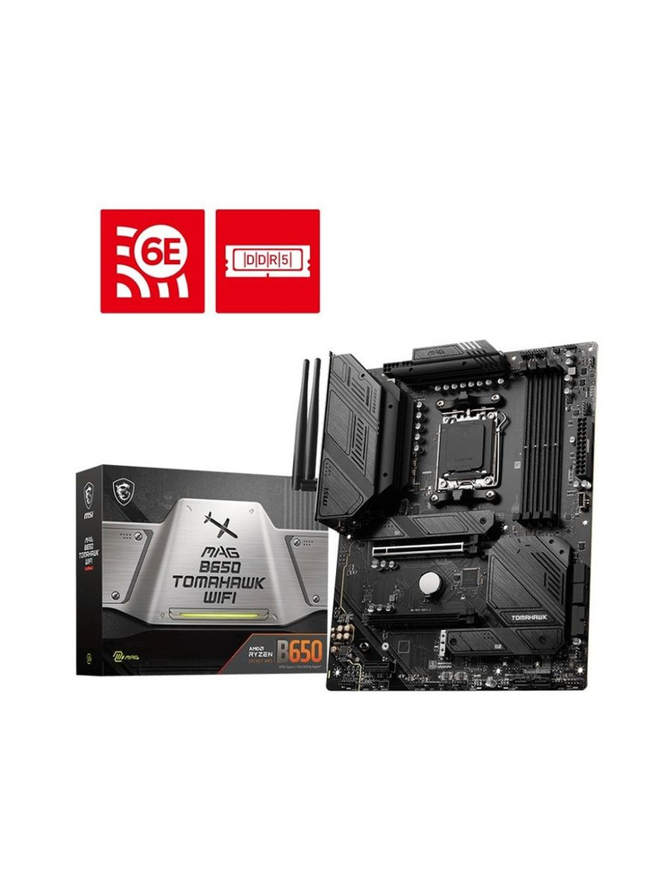 MSI MAG B650 TOMAHAWK WIFI AM5 DDR5 Материнская плата купить на