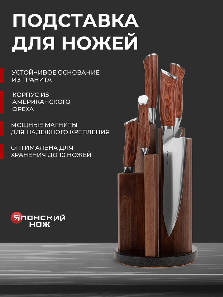 Подставка для ножей магнитная, SEBURO #1