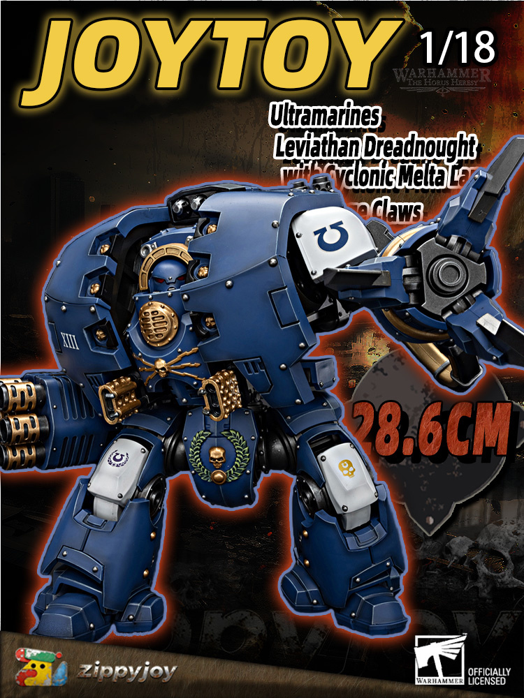 JOYTOY 1/18 Warhammer 40k Ultramarines Leviathan Dreadnought – Action Figure Collezionabile 28 Cm Con Lancia Melta E Artigli - 5