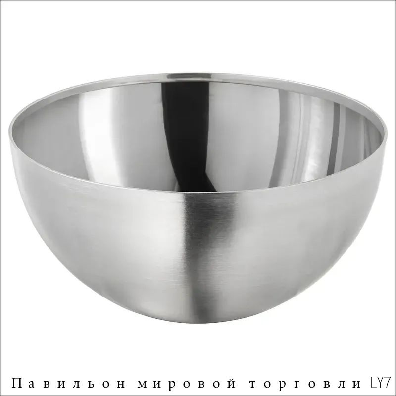 Миска 5400 мл серебристый, серый металлик, 1 шт #1