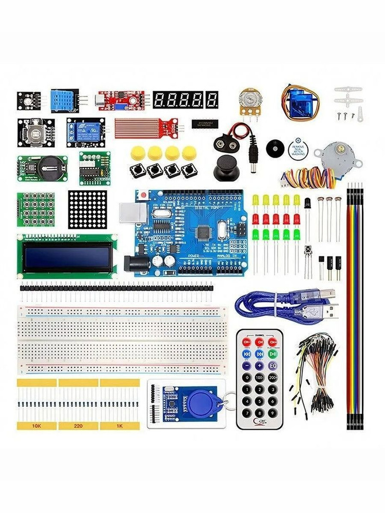 Стартовый набор для Arduino R3 с RFID и шаговым двигателем купить на ...